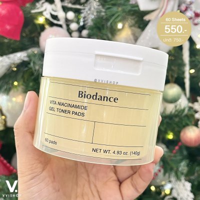 Biodance Vita Niacinamide Gel Toner Pads 60 แผ่น