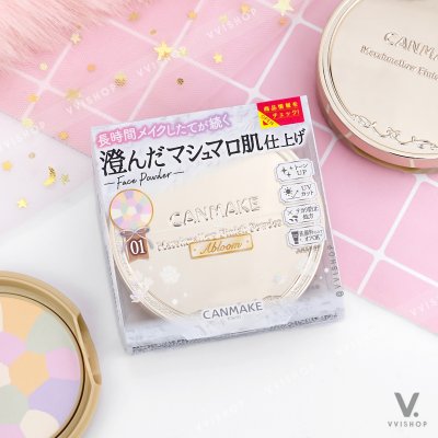 Canmake Marshmallow Finish Powder Abloom SPF19 PA++ 4g : 01 Dearest Bouquet