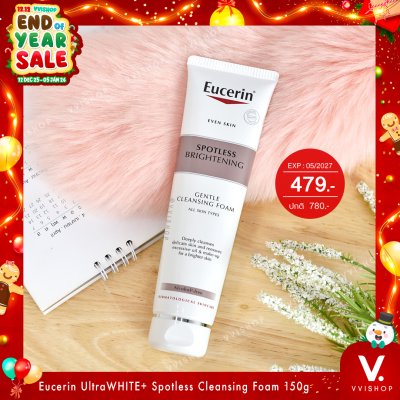 END_YEAR_SALE Eucerin UltraWHITE+ Spotless Cleansing Foam 150g