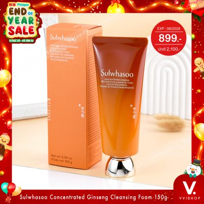 END_YEAR_SALE Sulwhasoo Concentrated Ginseng Rejuvenating Cleansing Foam 150g