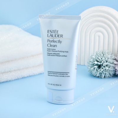 Estee Lauder Perfectly Clean Multi-Action Foam Cleanser / Purifying Mask 150 ml.