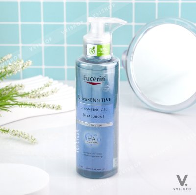 Eucerin Ultrasensitive [Hyaluron] Cleansing Gel 200 ml.