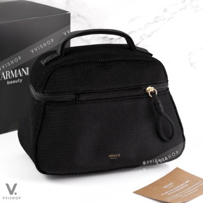 Giorgio Armani Beauty Black Vanity Pouch