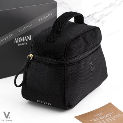 Giorgio Armani Beauty Black Vanity Pouch