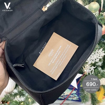 Giorgio Armani Beauty Black Vanity Pouch