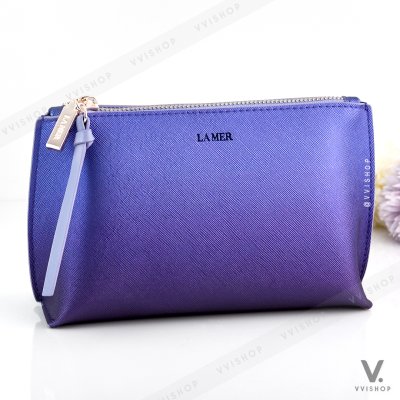 La Mer Lavender Makeup Bag