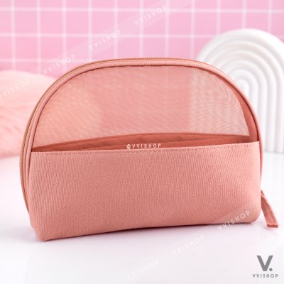 Lancome Peach Pink Makeup Pouch