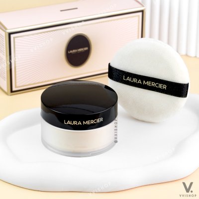 Laura Mercier Indulgent Icons Translucent Loose Setting Powder & Velour Puff Set Limited Edition
