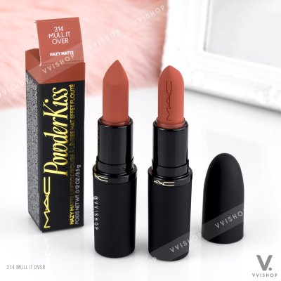 MAC Powder Kiss Hazy Matte Lipstick 3.5g : 314 Mull It Over