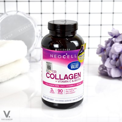 Neocell Super Collagen + Vitamin C with Biotin 270 เม็ด