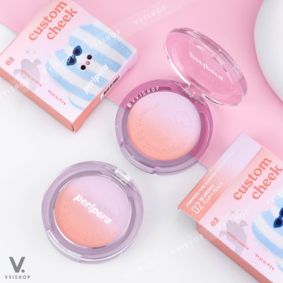 Peripera Pure Blushed Custom Cheek 4.2g : 02 Fluffy Peach