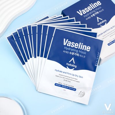 Vaseline Hydrating Mask 1กล่อง (10 แผ่น)
