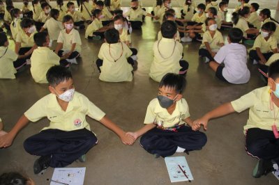 อบรมคุณธรรม จริยธรรม นักเรียนระดับประถมศึกษาปีที่ 2
