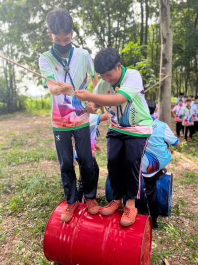 เข้าค่ายลูกเสือ-เนตรนารีสามัญรุ่นใหญ่ ระดับมัธยมศึกษาปีที่ 1-3