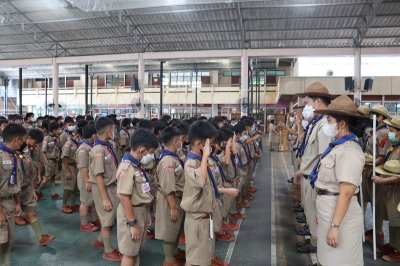 พิธีเข้าประจำกองลูกเสือ เนตรนารี สามัญ ป.4  