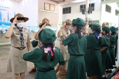 พิธีเข้าประจำกองลูกเสือ เนตรนารี สามัญ ป.4  