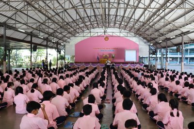 การอบรมคุณธรรม จริยธรรมนักเรียน มัธยมศึกษาปีที่ 1-3 ปีการศึกษา 2566