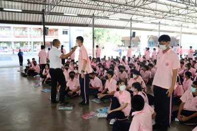 การอบรมคุณธรรม จริยธรรมนักเรียน มัธยมศึกษาปีที่ 1-3 ปีการศึกษา 2566
