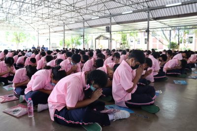 การอบรมคุณธรรม จริยธรรมนักเรียน มัธยมศึกษาปีที่ 1-3 ปีการศึกษา 2566