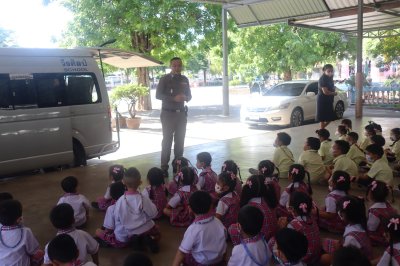 กิจกรรมโครงการวิทยากรท้องถิ่น เรื่อง วิธีการเอาตัวรอดเมื่อติดอยู่ในรถ
