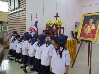 พิธีรับเข็มยุวกาชาด ป.1