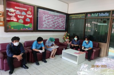 งานบริการด้านปฐมภูมิและองค์รวม โรงพยาบาลสมเด็จพระสังฆราชองค์ที่ 19 เข้ามาตรวจสุขภาพให้กับนักเรียน