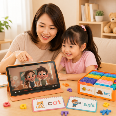 Word Family Flipbook หนังสือฝึกอ่านคำศัพท์ตามกลุ่มเสียง