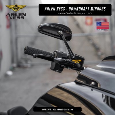 Arlen Ness - Downdraft Mirrors กระจกแต่งทรงกล้วย