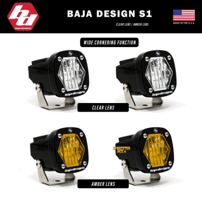 Baja Designs - S1 Wide Cornering Black LED Light Pod