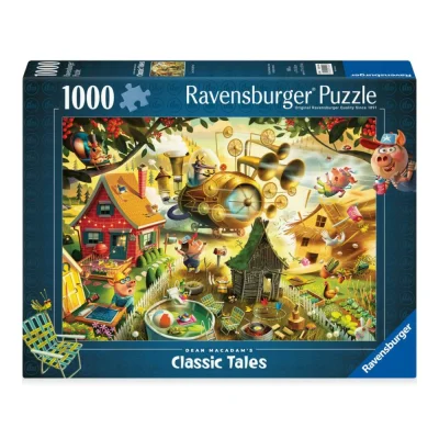 Ravensburger 1000 Piece Jigsaw Puzzle - Look out Little Pigs จิ๊กซอว์ 1000 ชิ้น
