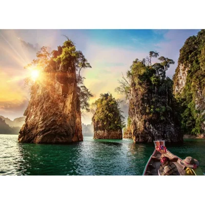 Ravensburger 1000 Piece Jigsaw Puzzle - Three Rocks in Cheowlan, Thailand จิ๊กซอว์ 1000 ชิ้น