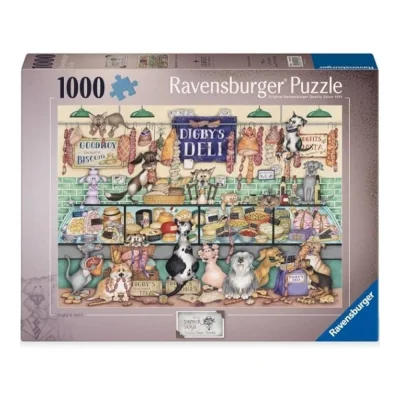 Ravensburger 1000 Piece Jigsaw Puzzle - Dapper Dogs: Digby's Deli จิ๊กซอว์ 1000 ชิ้น