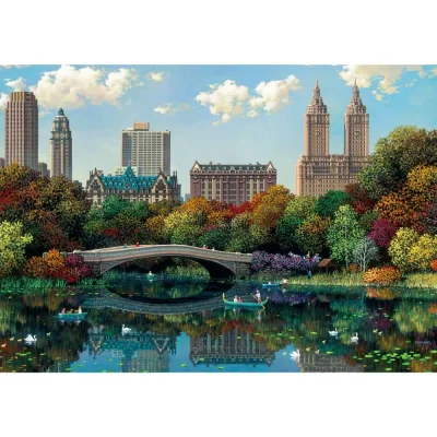 Ravensburger 1000 Piece Jigsaw Puzzle - NY Central Park, Bow Bridge, USA จิ๊กซอว์ 1000 ชิ้น