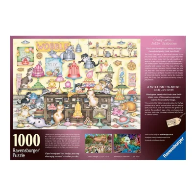 Ravensburger 1000 Piece Jigsaw Puzzle - Crazy Cat's: Jelly Shop จิ๊กซอว์ 1000 ชิ้น
