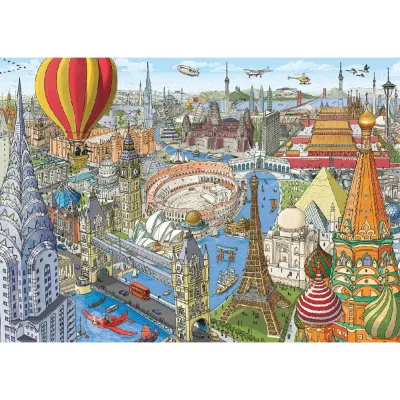Ravensburger 1000 Piece Jigsaw Puzzle - Around the World in 80 Days จิ๊กซอว์ 1000 ชิ้น