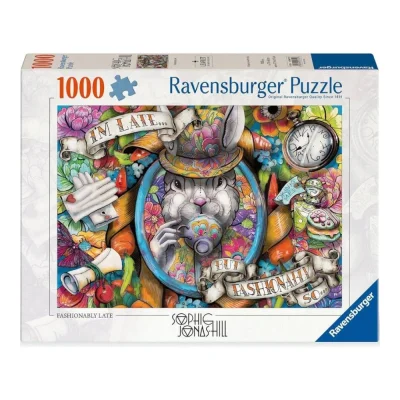 Ravensburger 1000 Piece Jigsaw Puzzle - Fashionably Late จิ๊กซอว์ 1000 ชิ้น