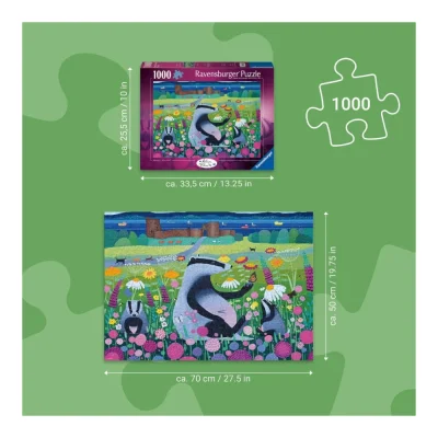 Ravensburger 1000 Piece Jigsaw Puzzle - Meadow Mischief จิ๊กซอว์ 1000 ชิ้น