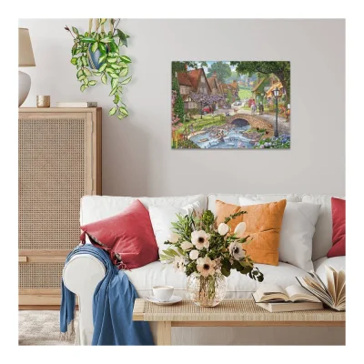 Ravensburger 1000 Piece Jigsaw Puzzle - Leisure Days Lazy Days by the Stream จิ๊กซอว์ 1000 ชิ้น