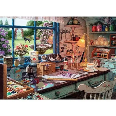 Ravensburger 1000 Piece Jigsaw Puzzle - Craft Shed จิ๊กซอว์ 1000 ชิ้น