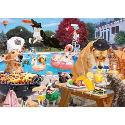 Ravensburger 1000 Piece Jigsaw Puzzle - Dog Days of Summer จิ๊กซอว์ 1000 ชิ้น