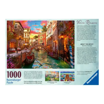 Ravensburger 1000 Piece Jigsaw Puzzle - Venice Romance จิ๊กซอว์ 1000 ชิ้น