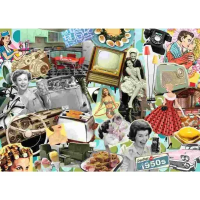 Ravensburger 1000 Piece Jigsaw Puzzle - The 50s จิ๊กซอว์ 1000 ชิ้น