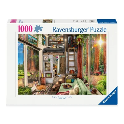 Ravensburger 1000 Piece Jigsaw Puzzle - Redwood Forest Tiny House จิ๊กซอว์ 1000 ชิ้น