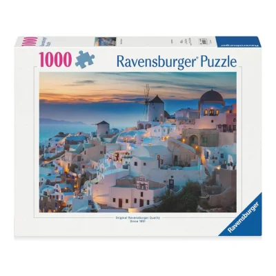 Ravensburger 1000 Piece Jigsaw Puzzle - Evening in Santorini, Greece จิ๊กซอว์ 1000 ชิ้น