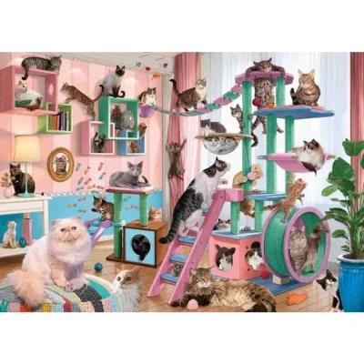 Ravensburger 1000 Piece Jigsaw Puzzle - Cat Tree Heaven จิ๊กซอว์ 1000 ชิ้น