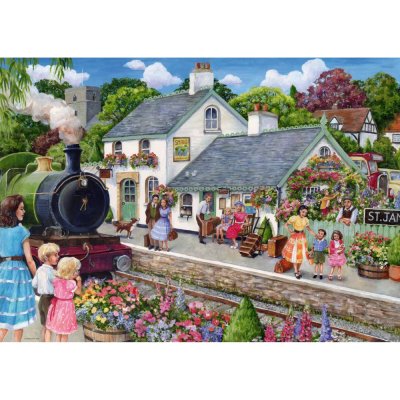Ravensburger 1000 Piece Jigsaw Puzzle - Whistle Stop Cottage จิ๊กซอว์ 1000 ชิ้น
