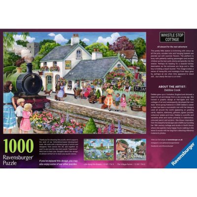 Ravensburger 1000 Piece Jigsaw Puzzle - Whistle Stop Cottage จิ๊กซอว์ 1000 ชิ้น