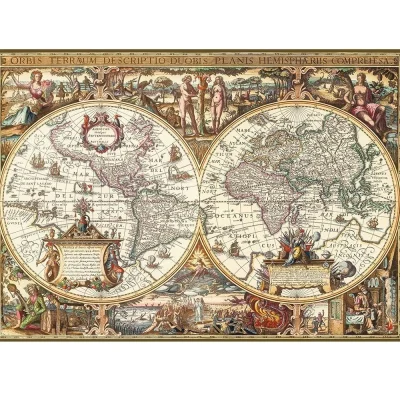 Ravensburger 2000 Piece Jigsaw Puzzle - World Map Y1650 จิ๊กซอว์ 2000 ชิ้น