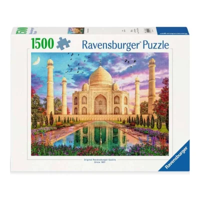 Ravensburger 1500 Piece Jigsaw Puzzle - Enchanting Taj Mahal, India จิ๊กซอว์ 1500 ชิ้น