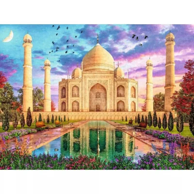 Ravensburger 1500 Piece Jigsaw Puzzle - Enchanting Taj Mahal, India จิ๊กซอว์ 1500 ชิ้น